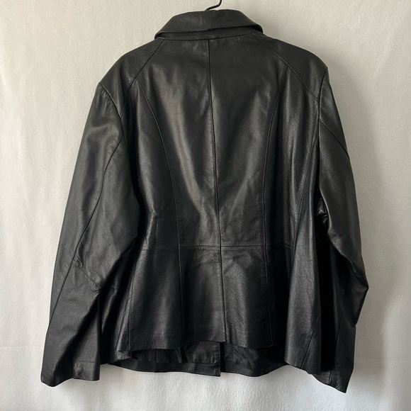 East 5th Genuine Leather Black Size 3X Jacket - Picture 9 of 12
